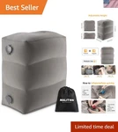 Inflatable Travel Foot Rest Pillow, Kids Airplane Bed, Adjustable Height Leg .... Fixed Price $53.19.