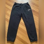 Nike Black Mini Swoosh Logo Jogger Comfy Sweatpants Size Medium. Fixed Price $15.00.
