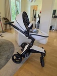 Mima Xari White Baby Stroller Excellent Condition Changing Bag Msrp $1800. Fixed Price $788.00.