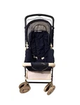 Vintage Graco 1980 790ND Series Navy Polka Dot Stroller With Cream Accents. Fixed Price $500.00.