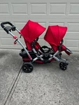 Contour By Kolcraft Tandem - Double Umbrella Stroller,. Fixed Price $250.00.