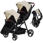 Double Tandem Stroller Foldable Twin Pushchair Newborn Toddler, Reversible Seat. Fixed Price $228.77.