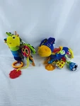 Tomy Lamaze Squeezy Donkey & Freddie Firefly Clip Go Toy Baby Plush Colorful. Fixed Price $24.95.