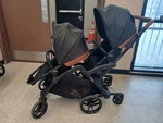 Contours - Curve Convertible Tandem Double Stroller (black). Fixed Price $350.00.