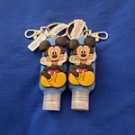 New Disney Parks Mickey Mouse Hand Sanitizer Holder Keychain Clip Lot Of 2. Fixed Price $24.99.
