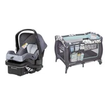 Ez-lift 35 Plus Infant Car Seat & Trend-e Nursery Center Playard Combo. Fixed Price $267.99.