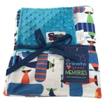 Unisex Baby Reversible Minky Dot Stroller Blanket (choose Color) (airplane/tu.... Fixed Price $37.94.