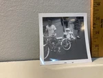 Vintage Photo B&w Boy Schwinn Bicycle Baby Stroller '65. Fixed Price $5.99.
