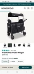 New Wonderfold Elite Pro W2 Stroller Wagon- Charcoal Grey. Fixed Price $340.00.