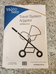 New! Valco Baby Travel System Adaptor; Attaches Carrier Stroller. Fixed Price $25.00.