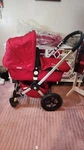 Bugaboo Frog Baby Stroller With Bassinet Attachment Red , Excellent Condition. Fixed Price $180.00.