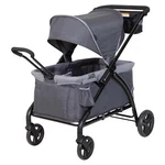 Kids Wagon Cruiser Stroller With Canopy Cargo Foldable Two Seat Safety Belts.. Fixed Price $218.44.