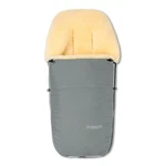 Sheepskin Footmuff For Strollers Natural Breathable Made Germany Silver Grey. Fixed Price $299.99.