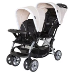 Sit Stand Travel Compact Toddler Baby Double Stroller, Modern Khaki (used). Fixed Price $192.12.