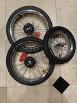 Set Graco Fastaction Jogger Stroller Complete Back 2 Rear Wheel 1 Front Tire. Fixed Price $89.00.