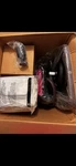 Cybex E-priam Traditional Stroller Pink Black Single Adjustable Handles. Fixed Price $900.00.