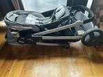 Graco Unisex Double Travel System Stroller, Folding, Gray/black. Fixed Price $250.00.
