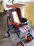 Vintage 1998 Peg Perego Pliko Matic Stroller + Canopy Top Rain Cover Italy. Fixed Price $225.00.