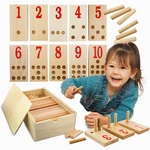 Montessori Wooden Counting Peg Board Teaches Toddlers Count, Add &. Fixed Price $13.99.