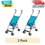 2 Pack Cosco Kids Comfort Height Umbrella Stroller, Lightweight Travel Toddler. Fixed Price $33.99.