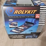 Rolyki Roll-up Storage Case Gray Deluxe Model S-18 New Old Stock. Fixed Price $44.90.