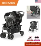 Cortina Together Double Stroller - Minerale: Twin Comfort Stylish Parents. Fixed Price $575.99.