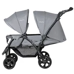 Foldable Double Baby Stroller Stand Front & Back Seats Pushchair Gray. Fixed Price $165.99.