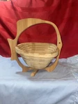 Folding Fruit Tray Creative Bamboo Storage Rack Practical Home Vegetable Basket. Fixed Price $12.10.