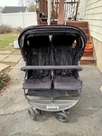 Joovy Scooter X2 Double Traditional Stroller Black Folding Canopy Toddler. Fixed Price $250.00.