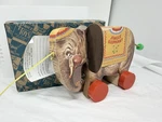 Vintage 1993 Fisher-price Wood Jingle Elephant #6145 Limited Of 5000 Box. Fixed Price $29.99.