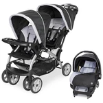 Infant And Toddler Double Stroller & Car Seat Combo, 2 Pc Set, Stormy - Portable. Fixed Price $557.99.