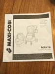Maxi Cosi Adorra Stroller / Travel System Instructions Only Ships 24H. Fixed Price $39.88.
