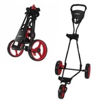 Caddymatic Golf Continental 3 Wheel Folding Push/pull Cart Black/red. Fixed Price $89.99.