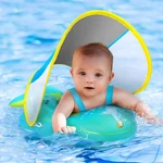 Flip Over Baby Pool Float With Canopy UPF50+ Sun Protection, Inflatable. Fixed Price $12.99.