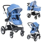 Stroller 2-IN-1 Convertible Bassinet Foldable Pram Blue Baby Joy Carriage. Fixed Price $209.99.