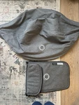 Gently Used Bugaboo Buffalo Grey Melange Tailored Fabric Canopy Set Retired. Fixed Price $69.99.