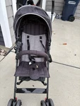 Gray Black Folding Stroller With Canopy For Infant Toddler Single Seat. Fixed Price $49.99.