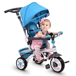 Blue Baby Stroller Tricycle Detachable Learning Toy Bike. Fixed Price $89.49.