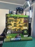 Rare Nib Ertl John Deere Farm 75 Piece Toy Playset With Barn & Grass Mat. Fixed Price $165.00.