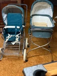 Vintage Emmaljunga Carriage Baby Stroller & Bassinet Viking. Fixed Price $300.00.