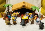Fisher Price Little People Deluxe Christmas Story Nativity Set W/lights & Music. Fixed Price $29.99.