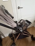 Cybex Platinum Mios Stroller Chrome/black Frame Manhattan Gray Seat. Fixed Price $150.00.