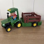 John Deere 1ST Farming Fun Hauling Set Preschool Toy Tractor Farmer Trailer. Fixed Price $9.99.