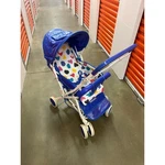 90S Vtg Htf Kolcraft Stroller Silhouette Blue White Dot Print Kids Baby Toddler. Fixed Price $391.06.