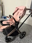 Cybex Priam 4 Stroller Set - Lux Carry Cot & Seat Unit Rose Gold. Fixed Price $850.00.