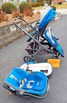 Uppababy Vista Stroller, Model 0101 (2015) Black/blue - Local Pickup Only. Fixed Price $595.00.