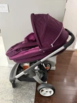 Stokke Crusi Chasis With Carry Cot Purple. Fixed Price $489.99.