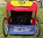 Schwinn Double Bicycle Trailer And Jogger. Fixed Price $200.00.