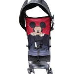 Cosco Mickey Mouse Umbrella Stroller Red Black Folding Canopy Single Seat. Fixed Price $20.00.