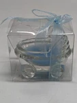 Lunaura Glass Baby Keepsake Stroller Scented Candle -blue. Fixed Price $19.95.